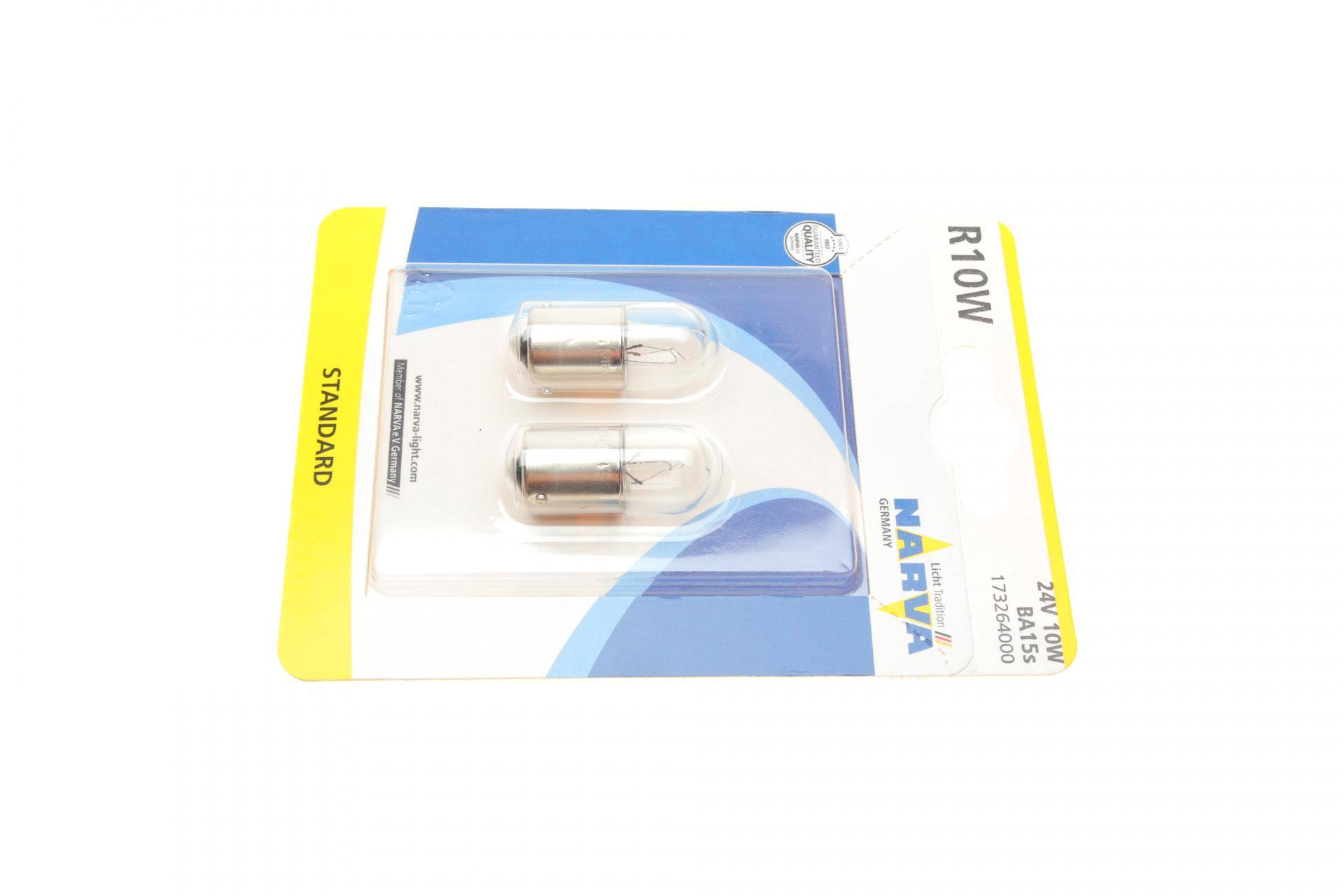 Автолампа R10W 24V 10W BA15s Standard (блістер/к-кт 2шт)