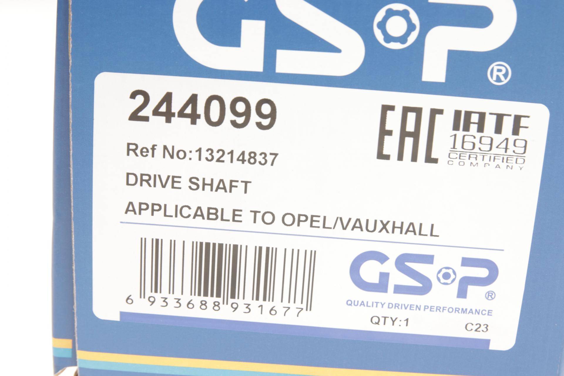 Піввісь (передня) Opel Astra H/Zafira 07- (R) (33x34x563)