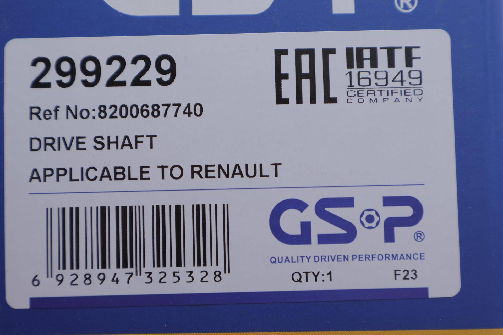 Піввісь Renault Kangoo 1.5dCi 08- (R) (27x26x920)
