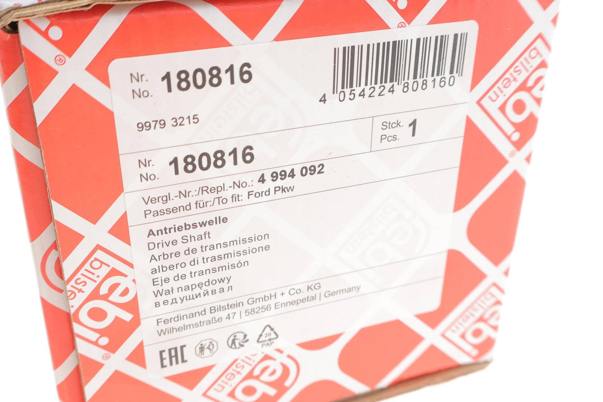 Піввісь (передня) Ford Connect 02-13 (R) (25x26x960)