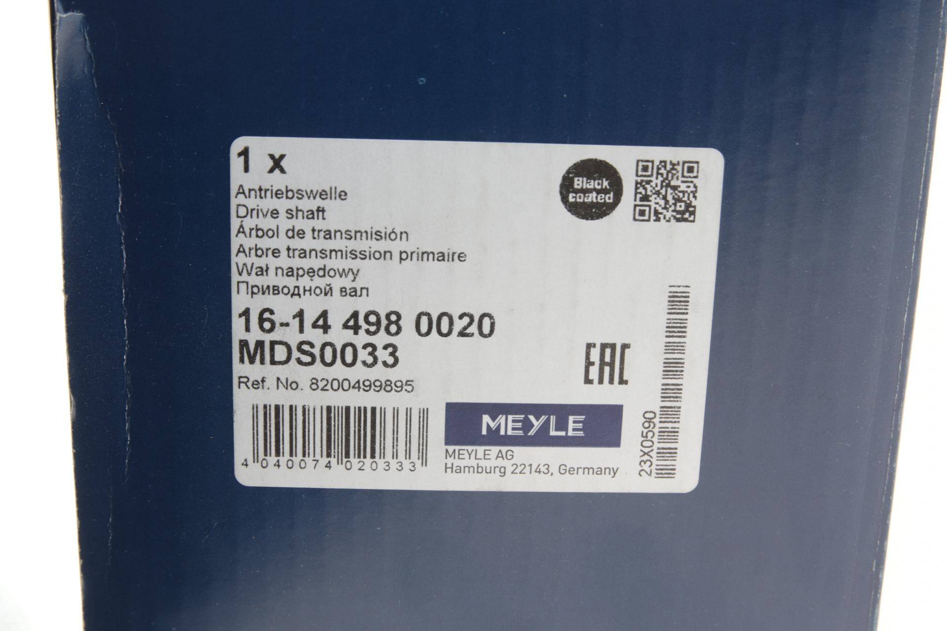 Піввісь Renault Master 2.5dCi 03-06 (R) (28x39x1144x51T)