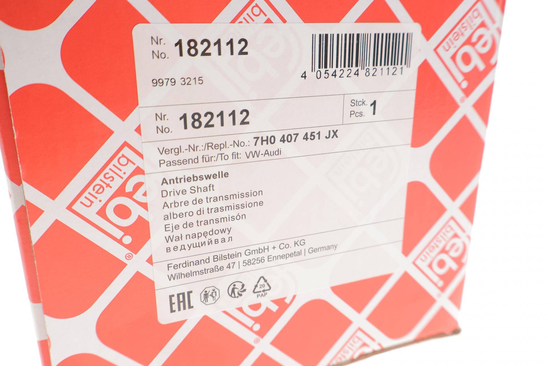 Піввісь (передня) VW T5 1.9TDi/2.0 03-15 (L) (38x27x645)