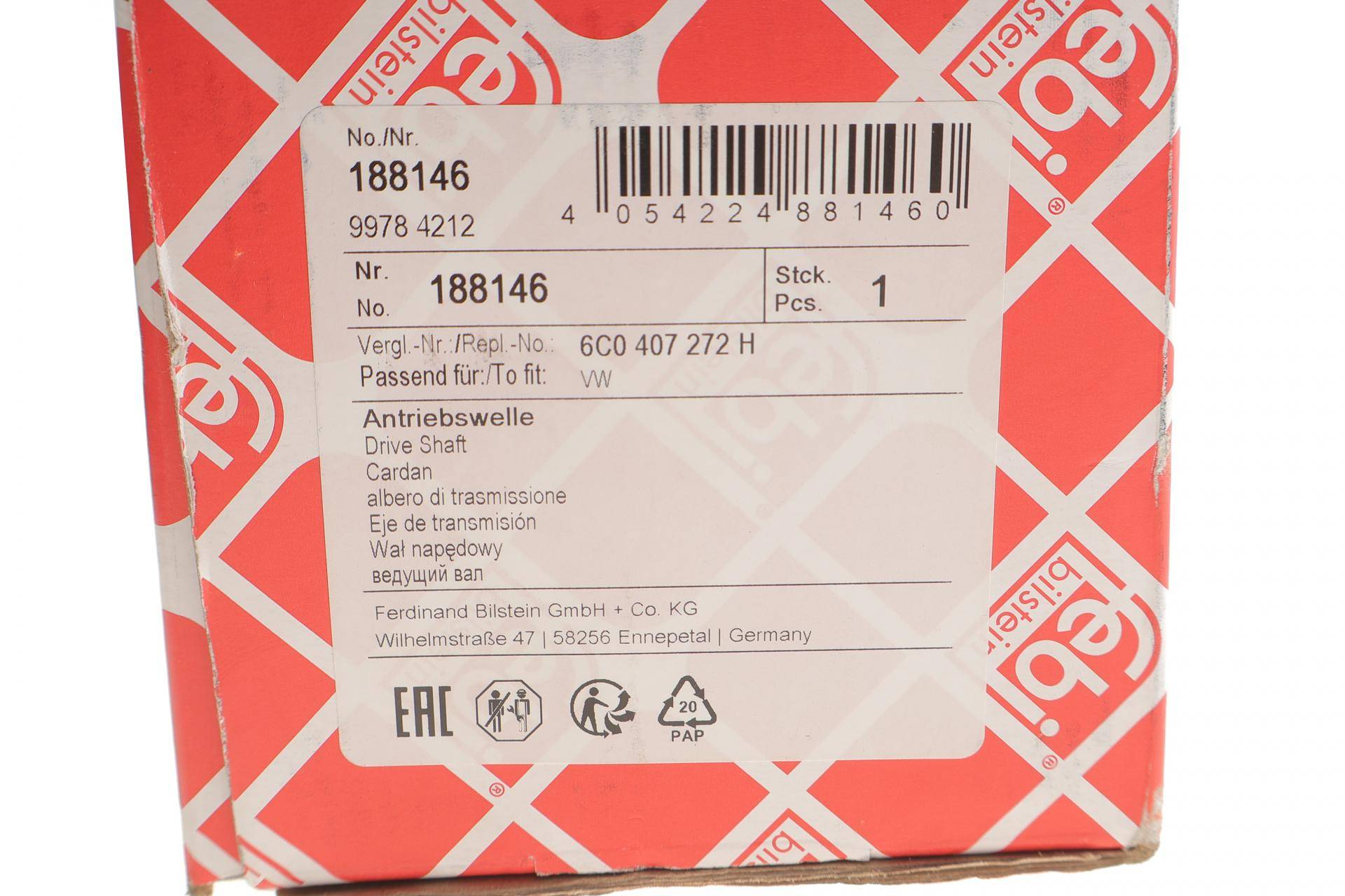 Піввісь VW Polo/Skoda Fabia 1.0 14- (R) (36/28х820)