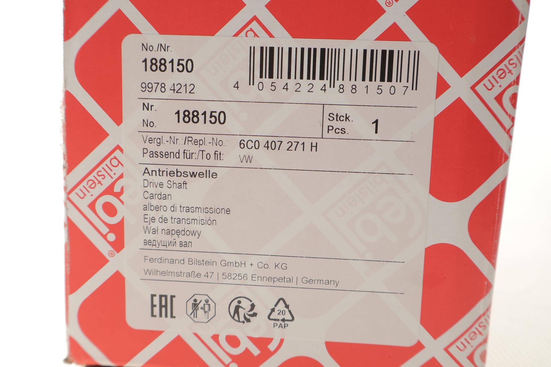 Піввісь VW Polo/Skoda Fabia 1.0 14- (L) (36/28х627)