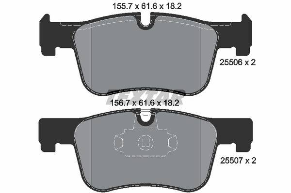 Колодки гальмівні (передні) BMW 1 (F20)/3 (F30)/4 (F32) 10- (CBI) Q+