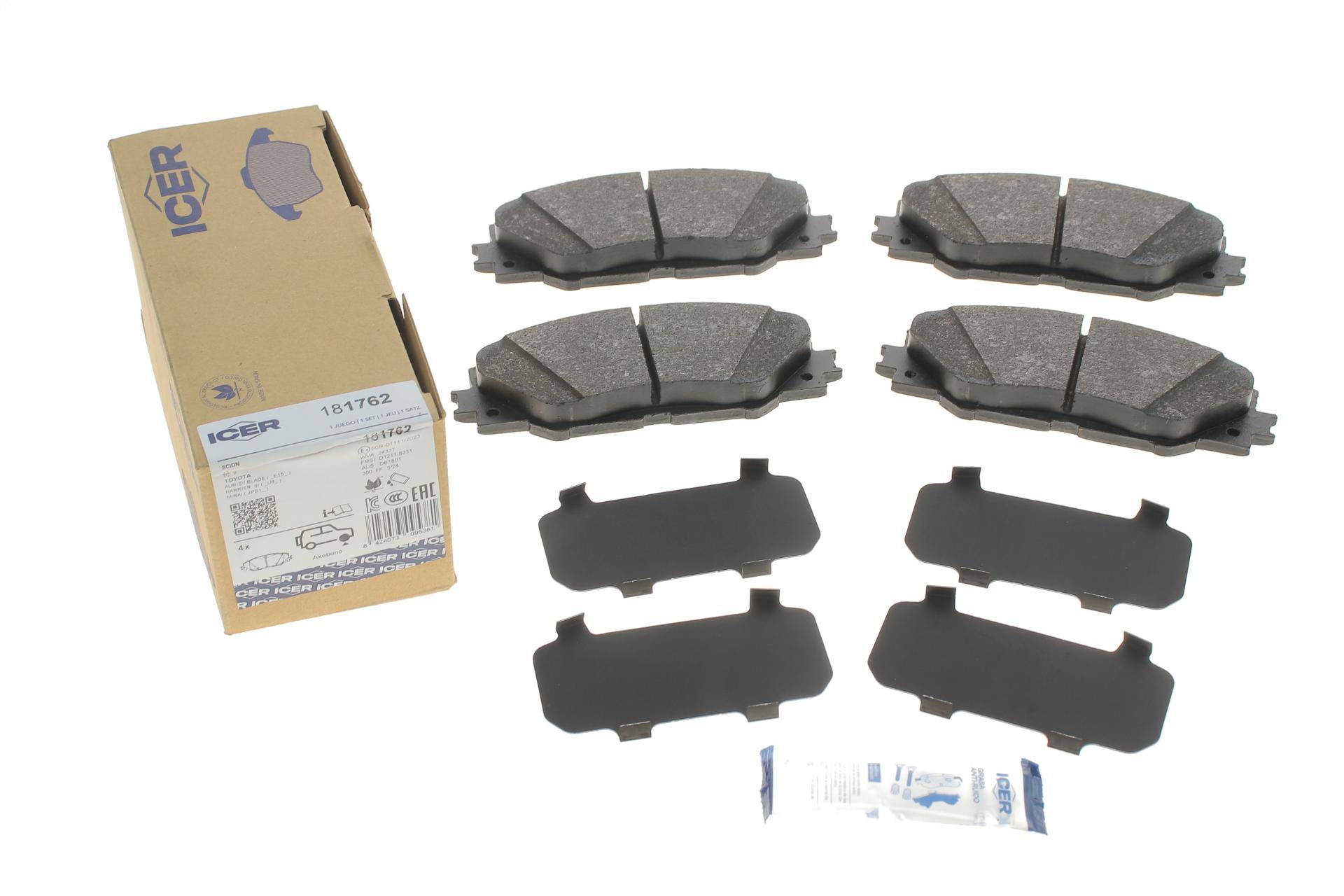 Колодки гальмівні (передні) Toyota Auris 10-18/Prius 08-/Rav4 III/IV 06-
