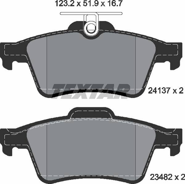 Колодки гальмівні (задні) Ford Connect/Focus II 02- (Teves)