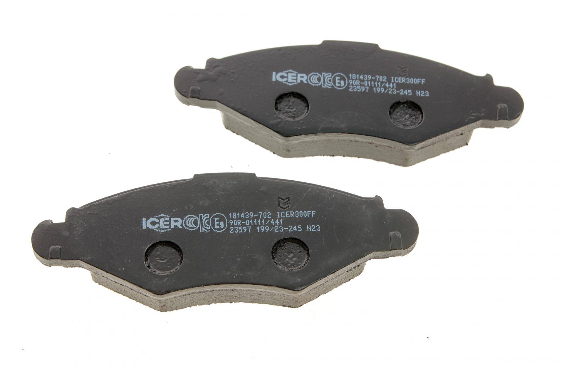Колодки гальмівні (передні) Peugeot 206 98-/Peugeot 206+ 09-13/Peugeot 306 93-01