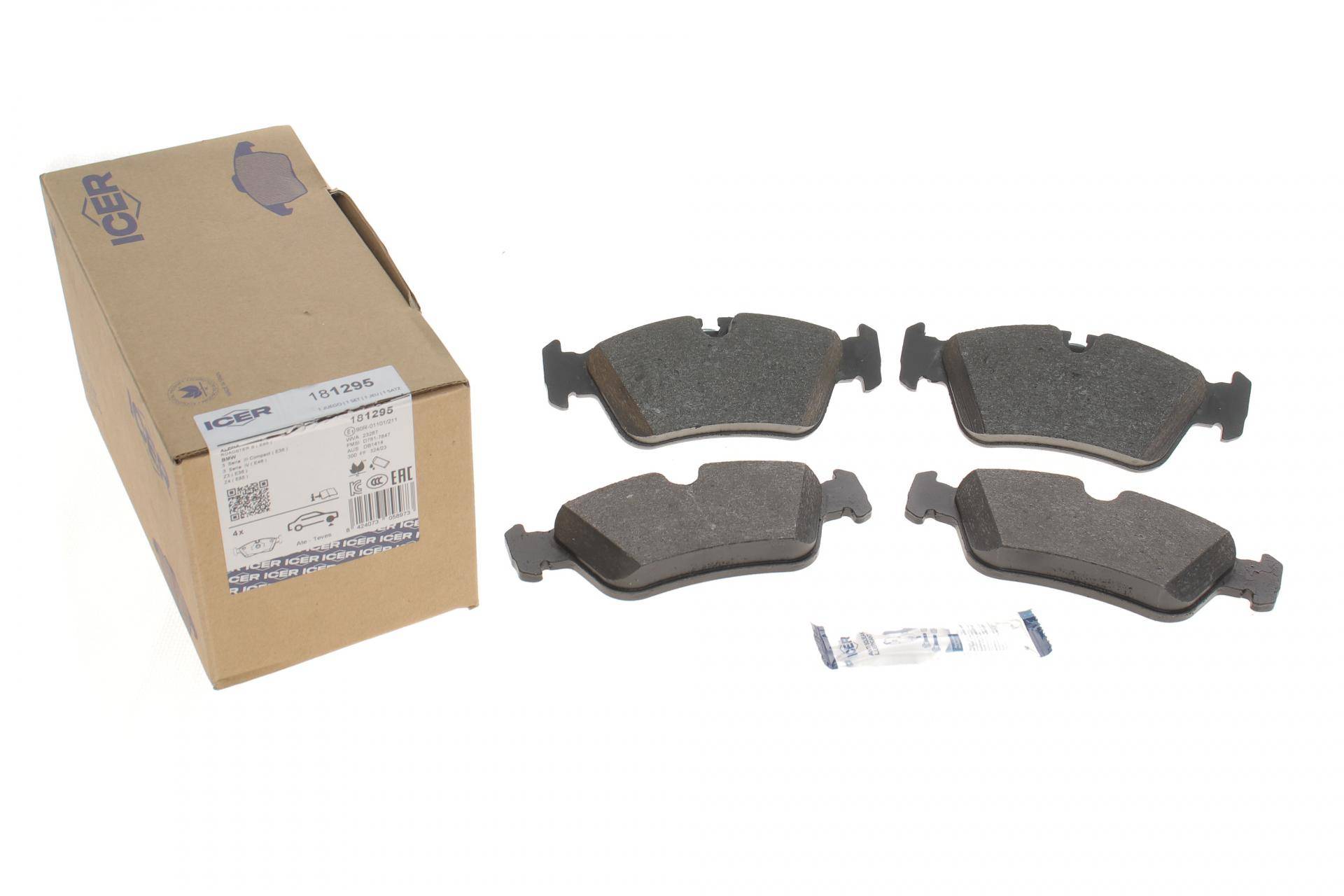 Колодки гальмівні (передні) BMW 3 (E36) 91-00/3 (E46) 98-06/Z3 (E36) 95-03/Z4 (E85) 02-09