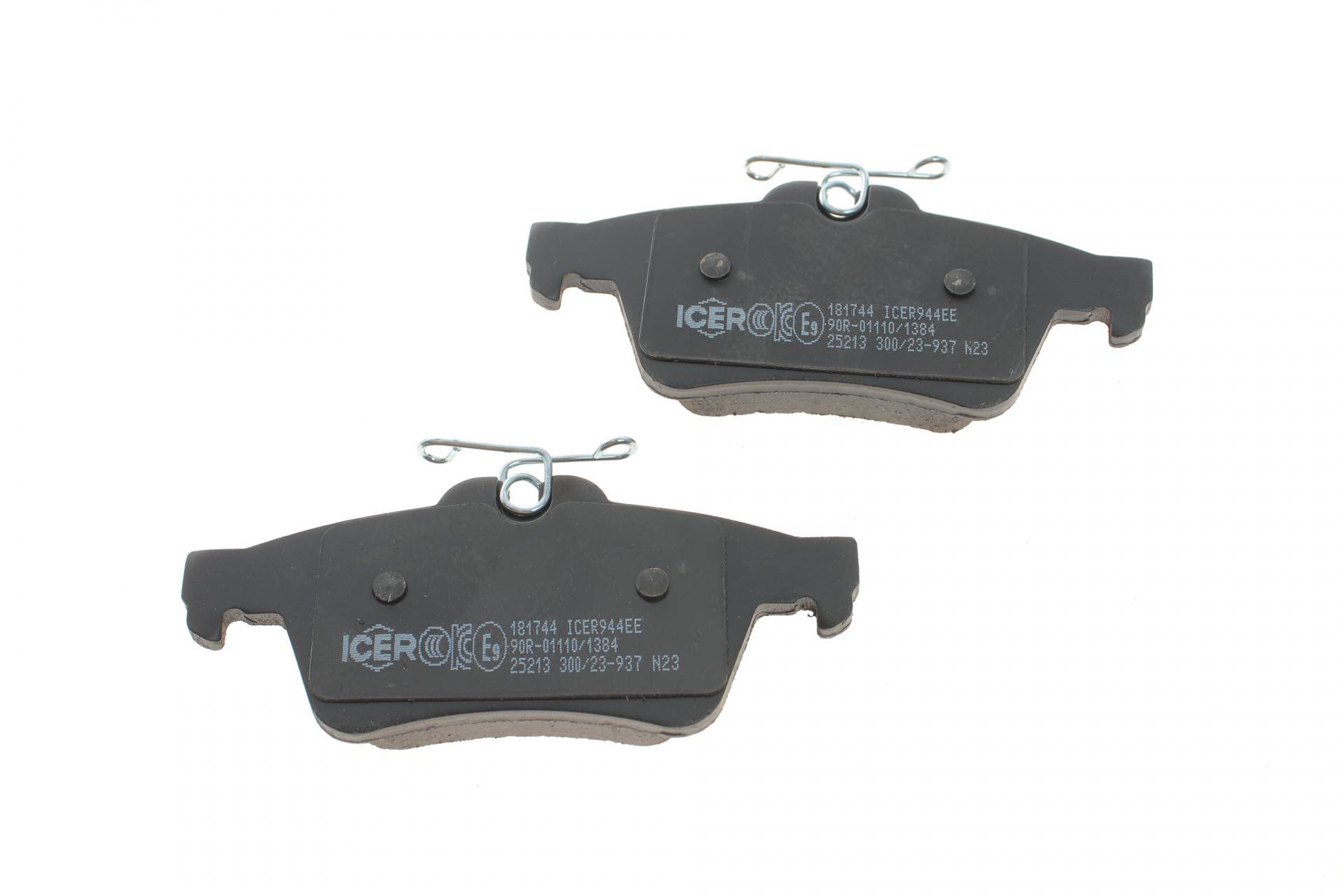 Колодки гальмівні (задні) Ford Connect 13-/Kuga/C-Max 08-/Focus/Mazda 3/5/Volvo C30/S40/V50 03-/V40 (123.1x51.9x16.4)
