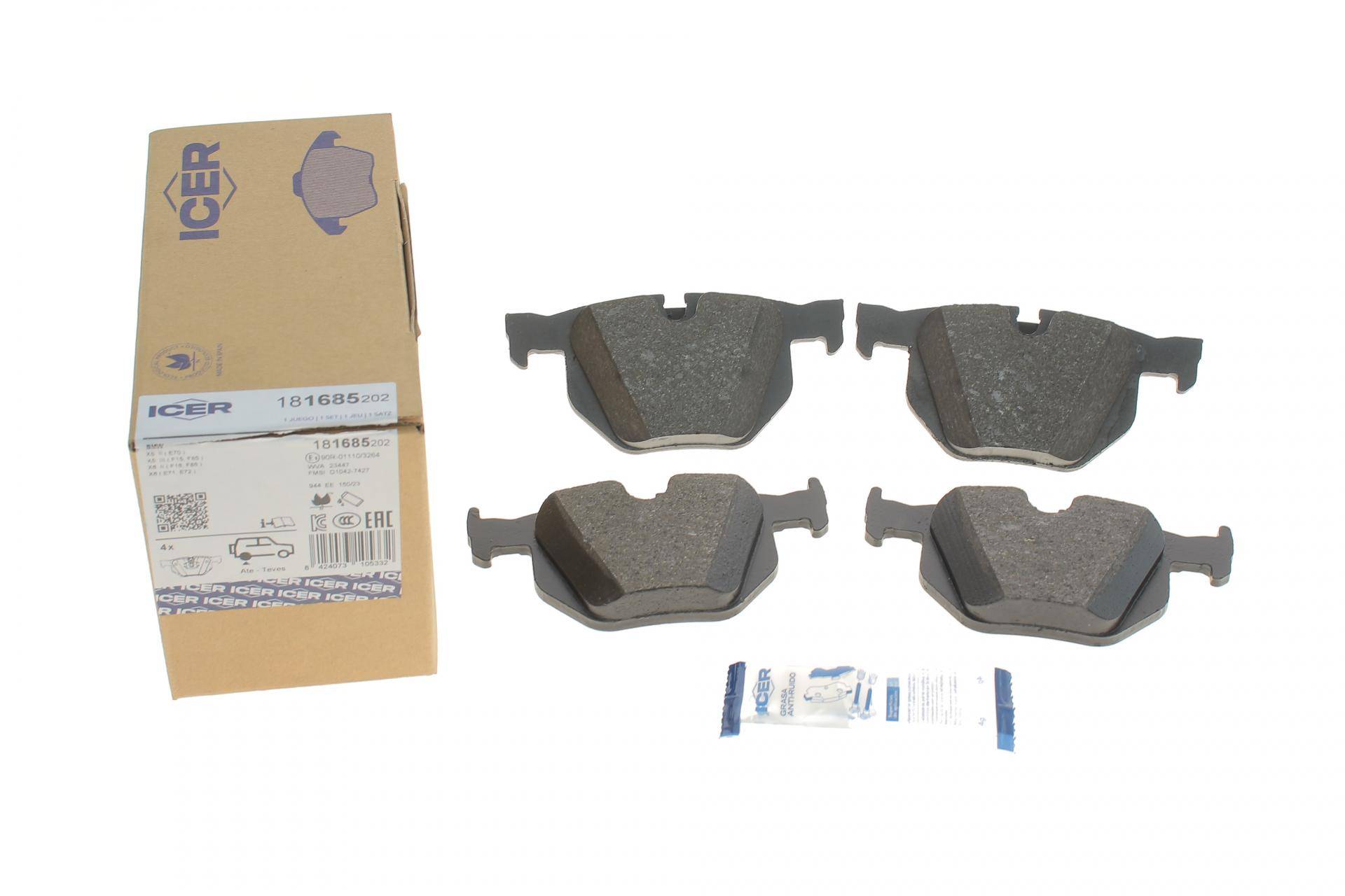 Колодки гальмівні (задні) BMW X5 (E70) 06-13/(F15/F85) 13-18/X6 (E71/E72) 08-14/(F16/F86) 14-19