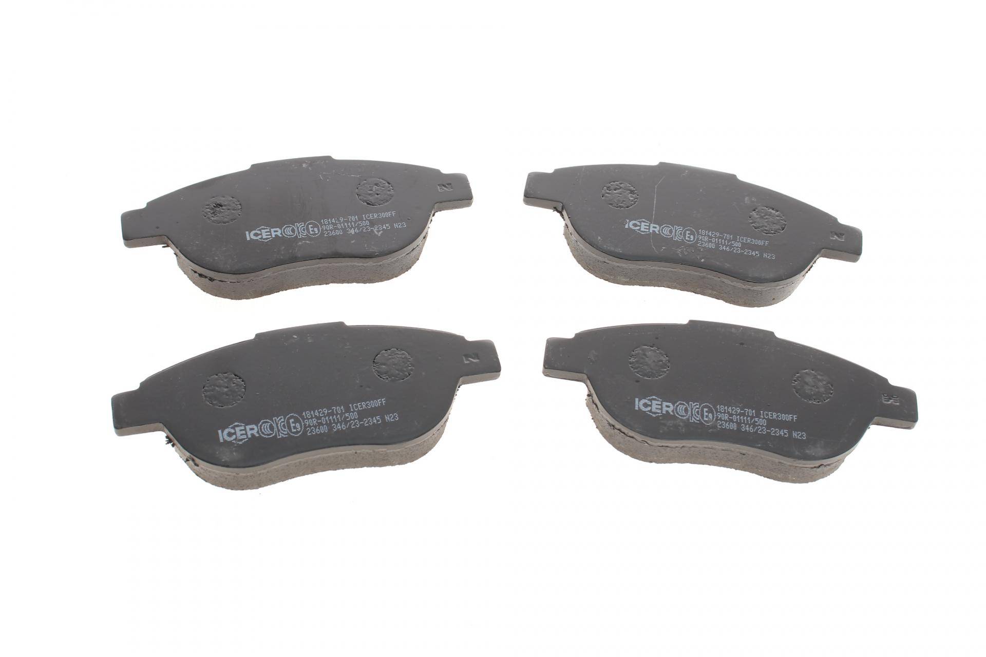 Колодки гальмівні (передні) Citroen C3/C4 02-/Berlingo/Peugeot 307 98-11/Partner 01-08/207 06-15