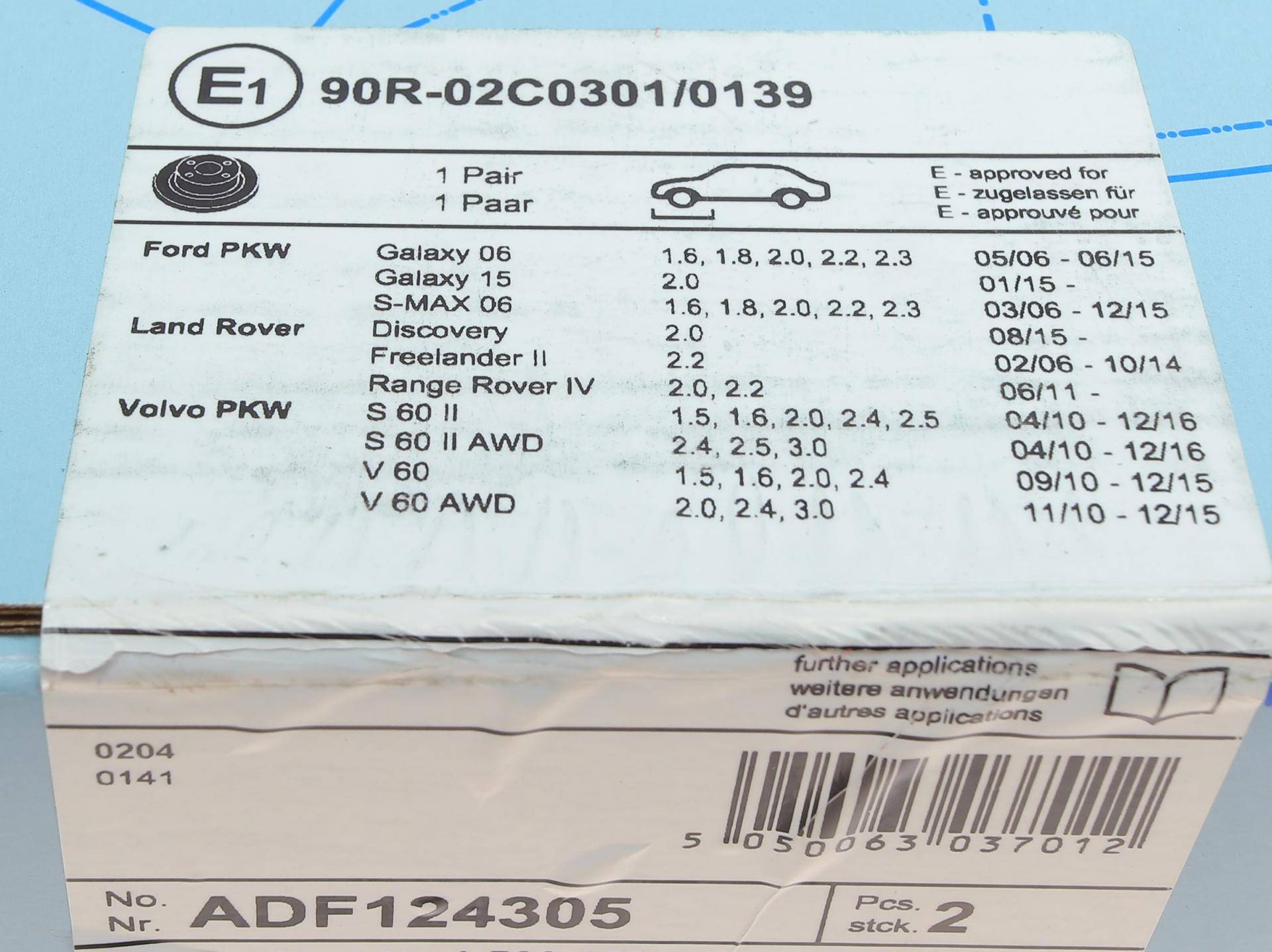 Диск гальмівний (передній) Range Rover Evoque 11-/Ford Galaxy/S-MAX 06-15 (300x28)