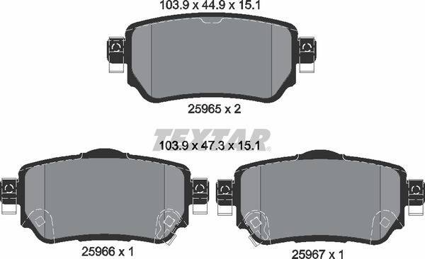 Колодки гальмівні (задні) Renault Kadjar/ Koleos/Nissan Qashqai/ X-trail13-/Leaf 17- (TRW)