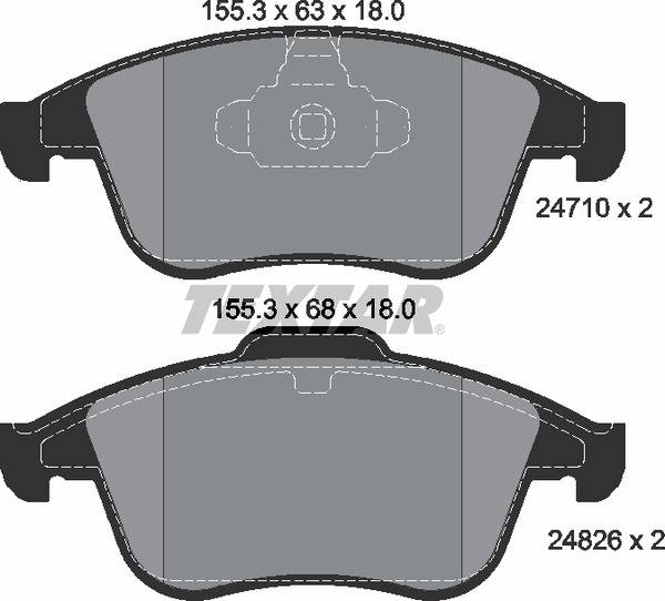 Колодки гальмівні (передні) Renault Megane III/Laguna III 1.5dCi/2.0dCi 07- (Teves) Q+