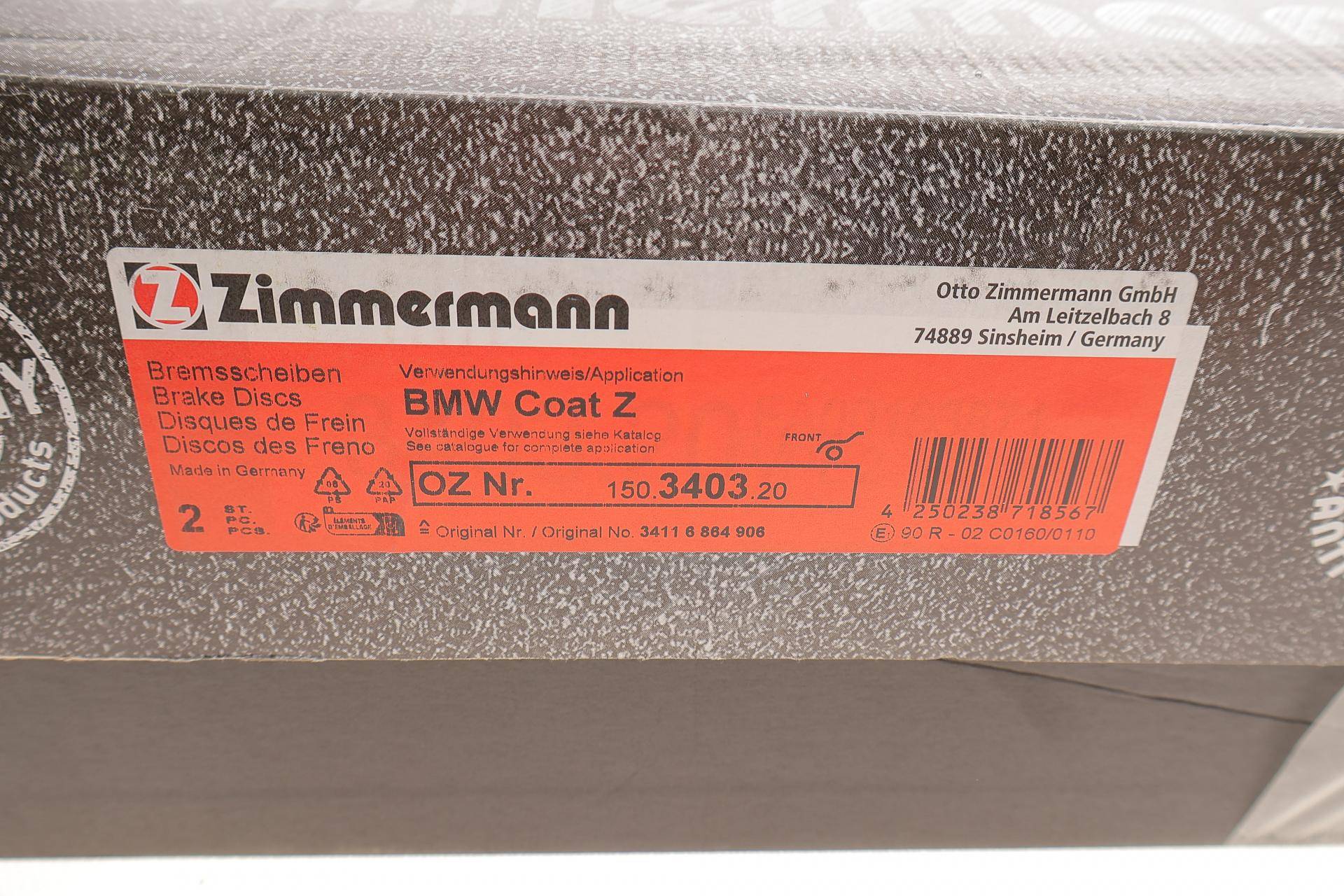 Диск гальмівний (передній) BMW 5 (E60/E61)/6 (E63) 03- (324x30) (з покриттям) (вент.)