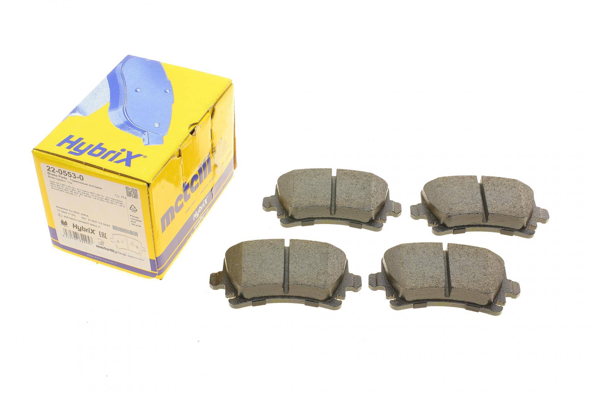 Колодки гальмівні (задні) Audi A3/A4/A6/TT/Skoda Octavia/SuperB/VW Caddy/Golf/Passat B6/Touran 03-