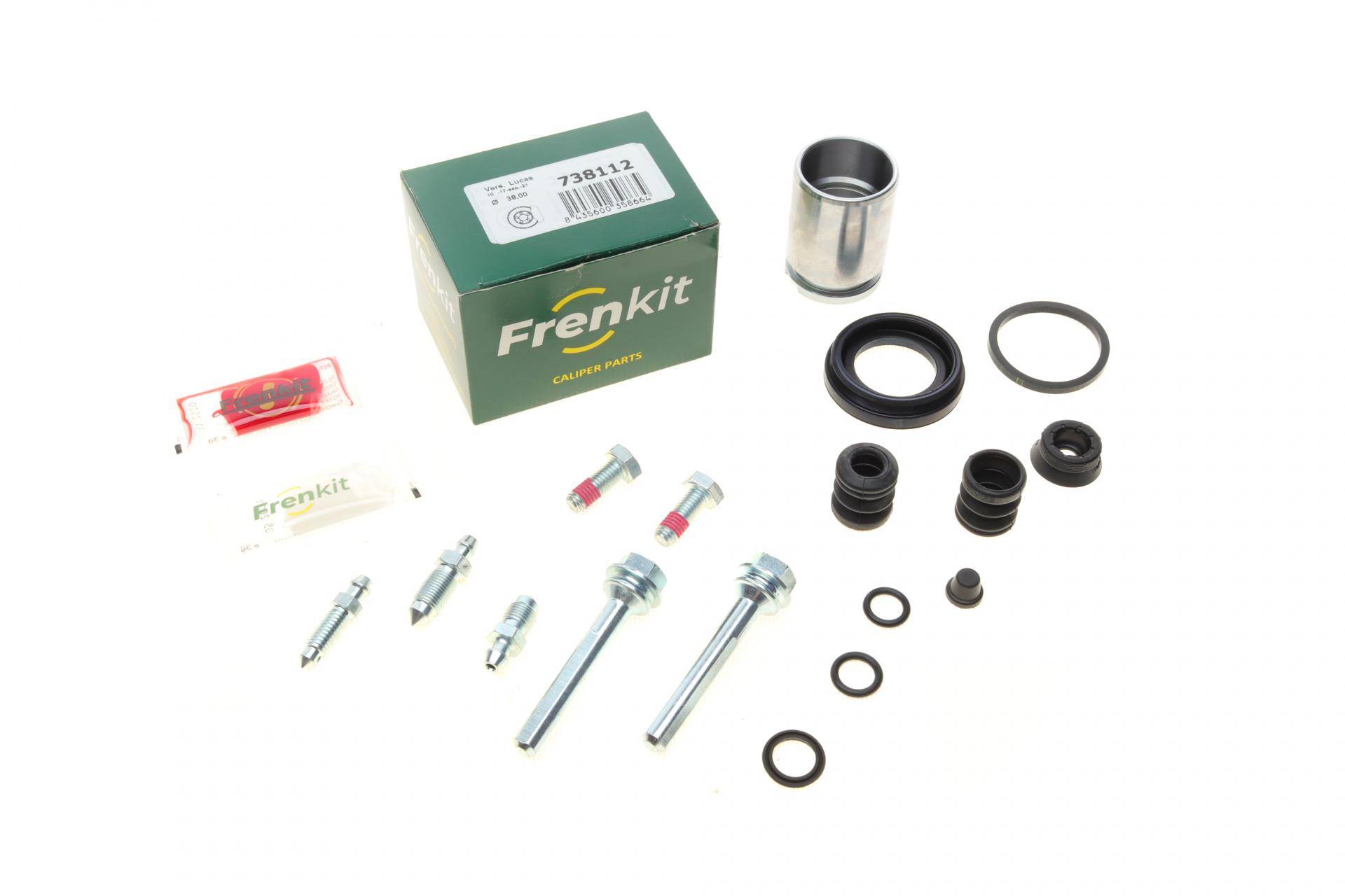 Ремкомплект супорта (заднього) VW Golf/Passat 91-99 (d=38mm) (Lucas) (+поршень/направляюча)