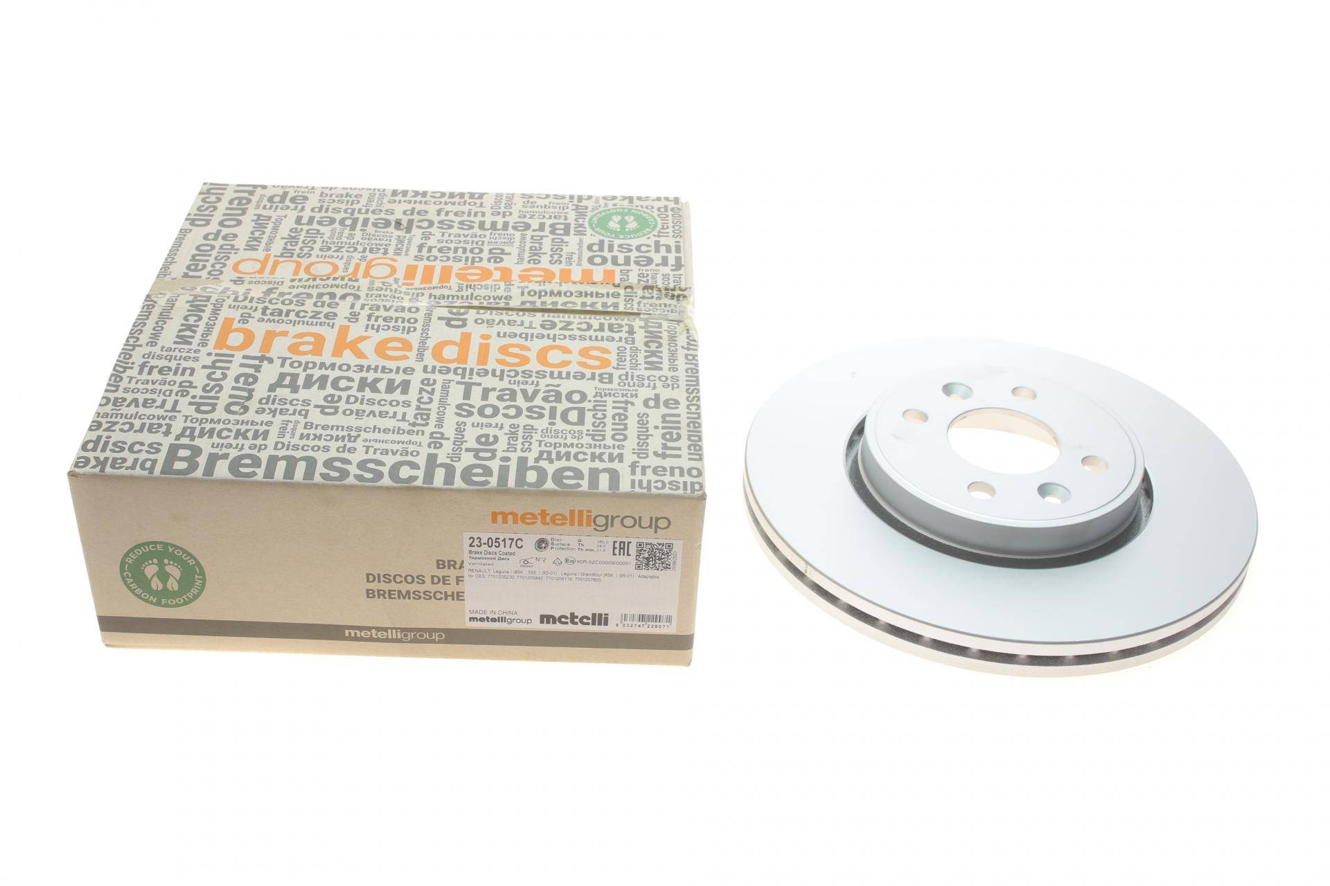 Диск гальмівний (передній) Renault Kangoo/Megane/Scenic/Clio 99-/Laguna 95-01 (280x24) (з покр)(вент)
