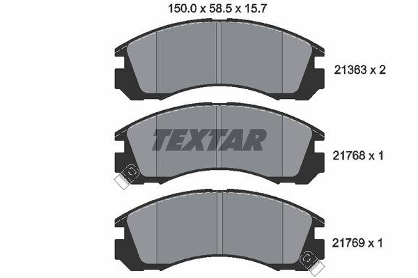 Колодки гальмівні (передні) Mitsubishi Outlander/Lancer/Pajero (Akebono)