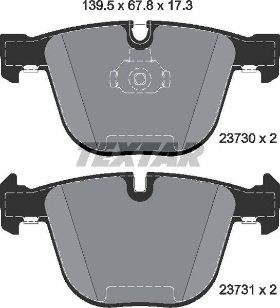 Колодки гальмівні (задні) BMW 5 (E60/65)/X5 (E70/F15)/X6 (E71/E72) 3.0-4.4 08- (Teves) Q+