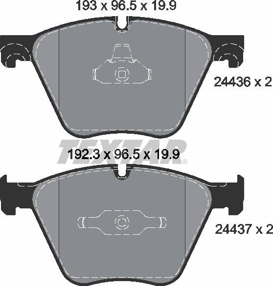 Колодки гальмівні (передні) BMW 5 (F07)/7 (F01)/X5 (E70/F15)/X6 (E71/F16) 06- (ATE-Teves) (Q+)