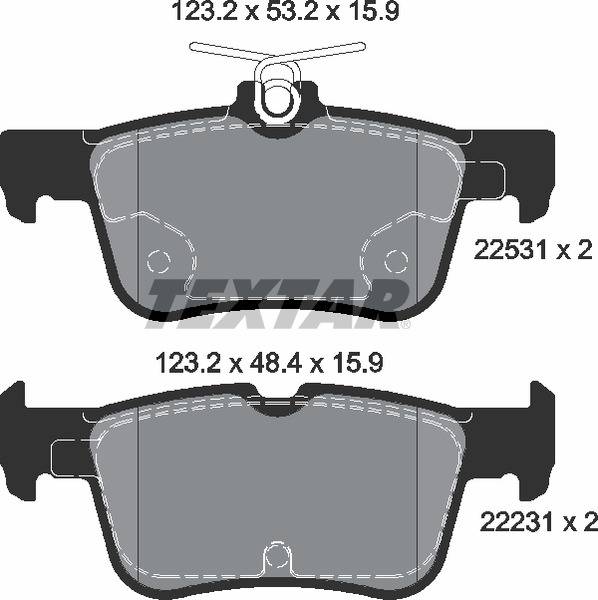 Колодки гальмівні (задні) Ford Mondeo 12- /Galaxy/S-Max 15-/ Kuga 19- (Teves) Q+
