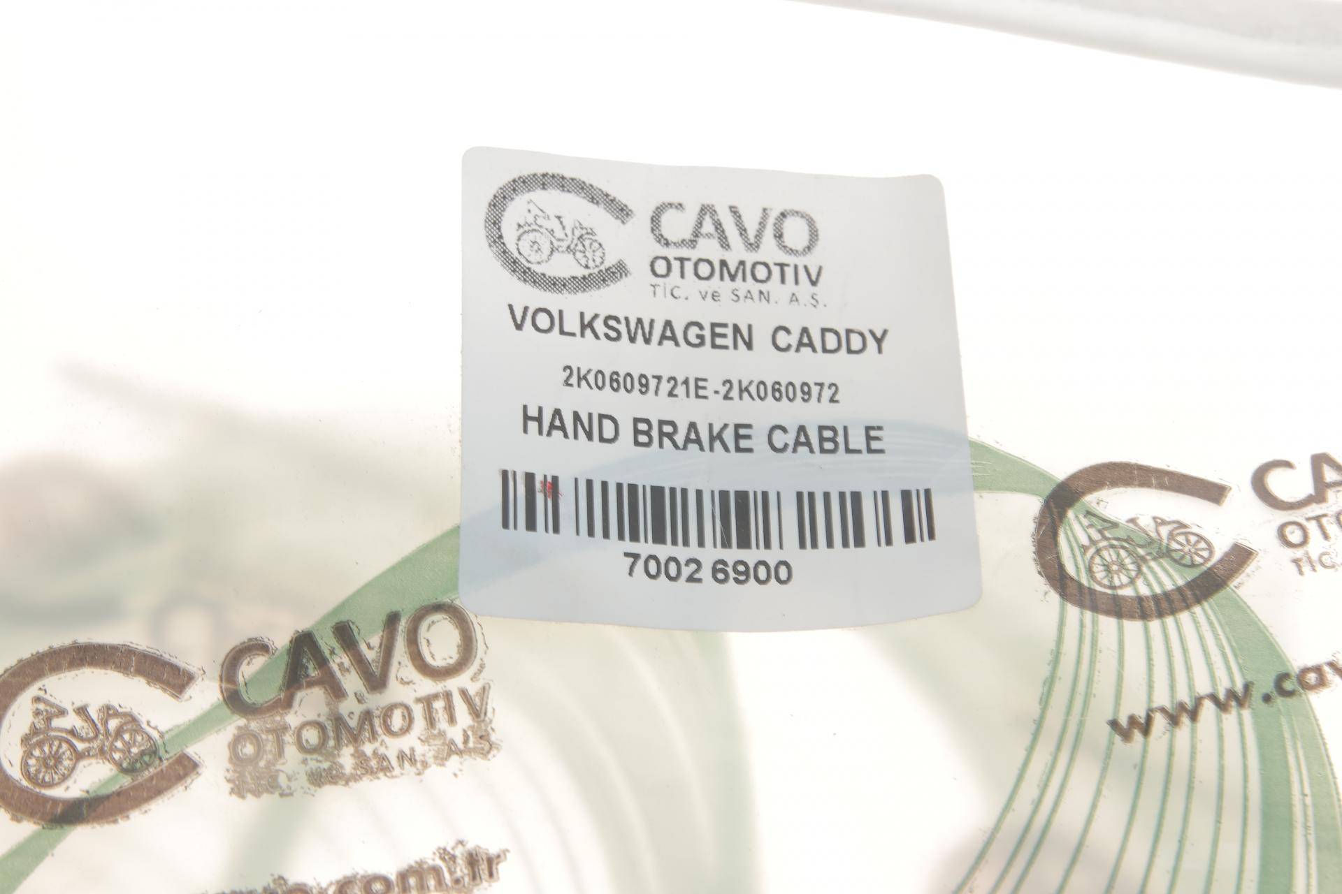 Трос ручника (задній) VW Caddy 04- (1713/549mm)
