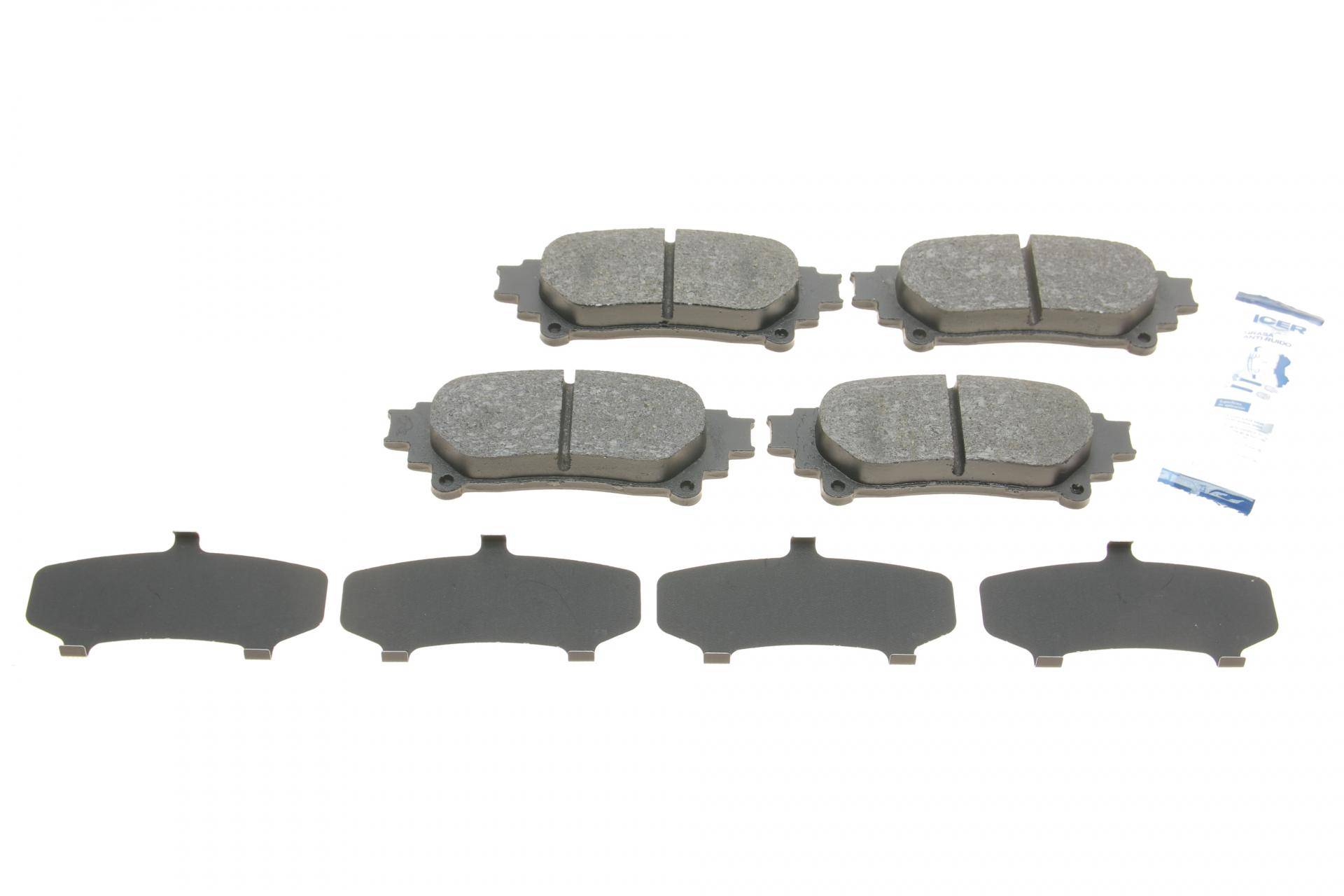 Колодки гальмівні (задні) Toyota Highlander 14-/Prius 08-/Lexus GS 12-/RC 14-/RX 08-15