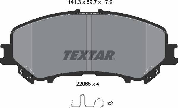 Колодки гальмівні (передні) Nissan Qashqai II/X-Trail/ Renault Kadjar 13- (замінено на 2206503)