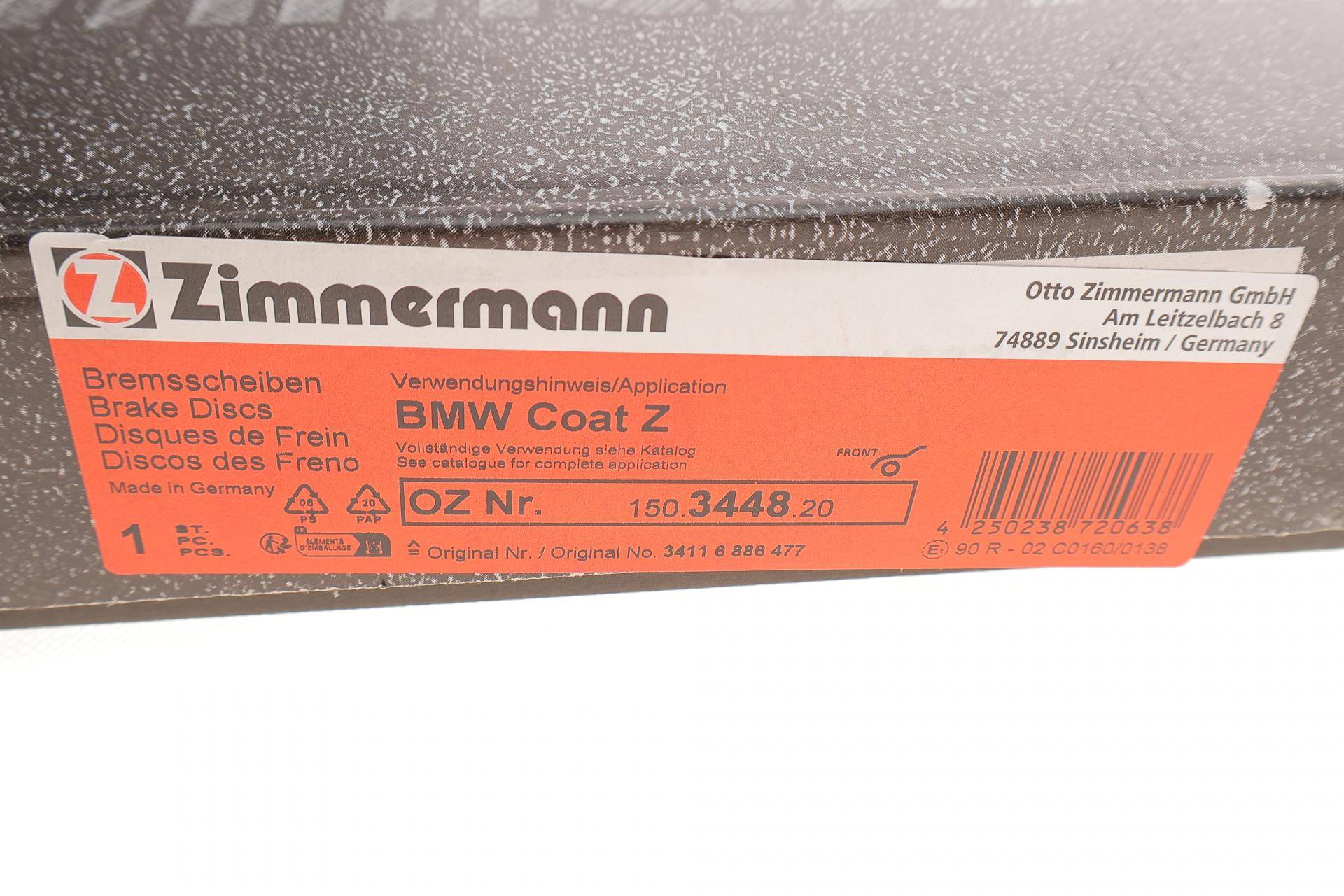 Диск гальмівний (передній) BMW X5 (E70/F15/F85)/X6 (E71/E72/F16/F86) 07- (348x30) (з покр.) (вентил.)