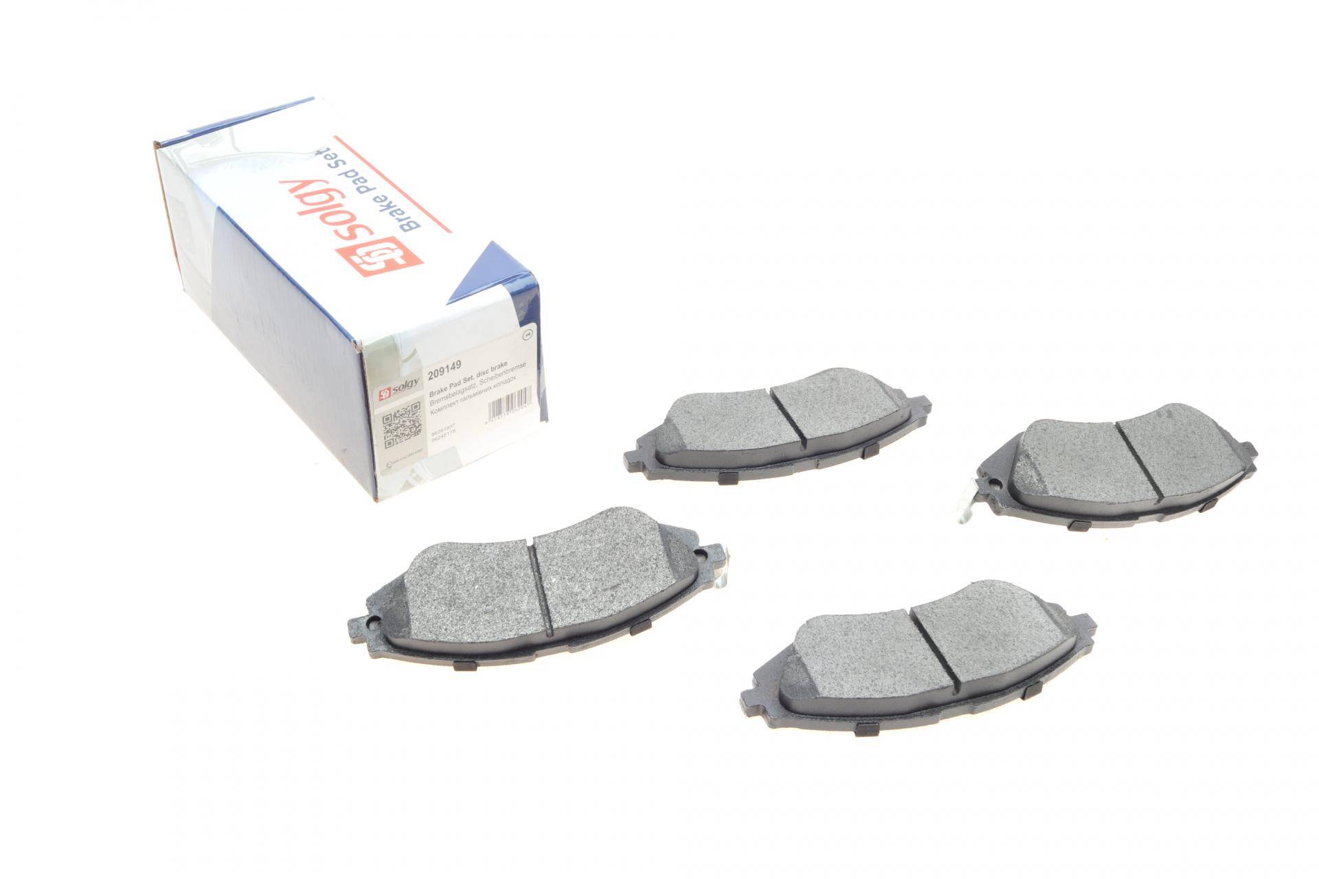 Колодки гальмівні (передні) Daewoo Lanos/ Nubira 1.6-2.2 97- (Akebono)