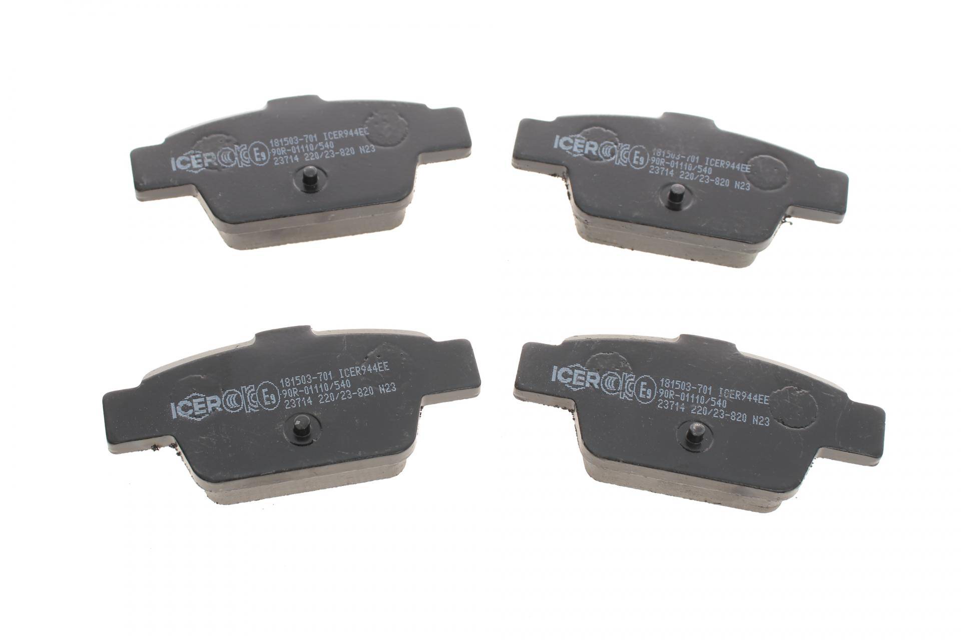 Колодки гальмівні (задні) Fiat Bravo II 07-14/Stilo 01-08/Linea 07-/Multipla 99-10/Lancia Delta 08-
