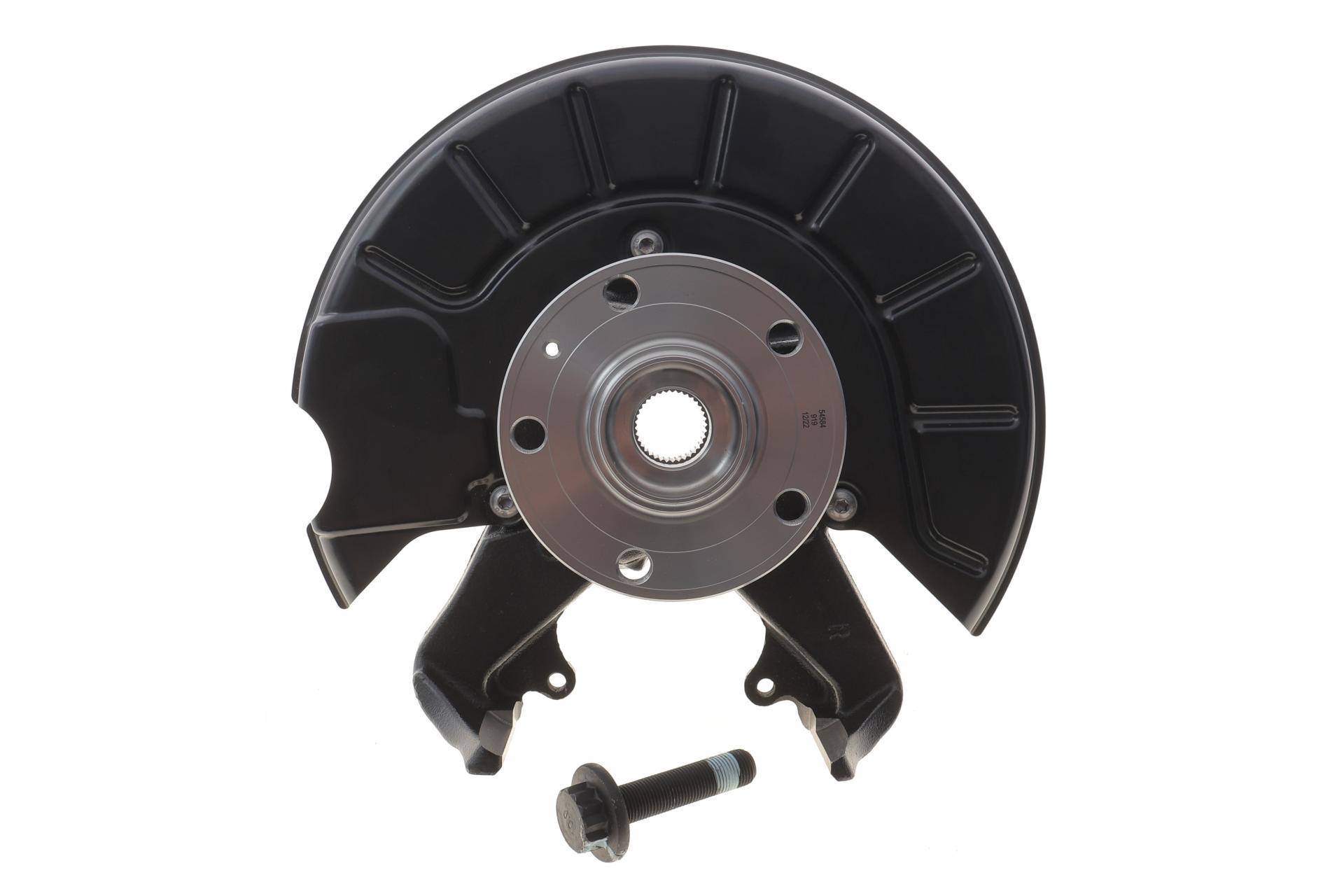 Кулак поворотний (цапфа) (передня/R) VW Caddy III 06-15 (3 отв.) (+ маточина)