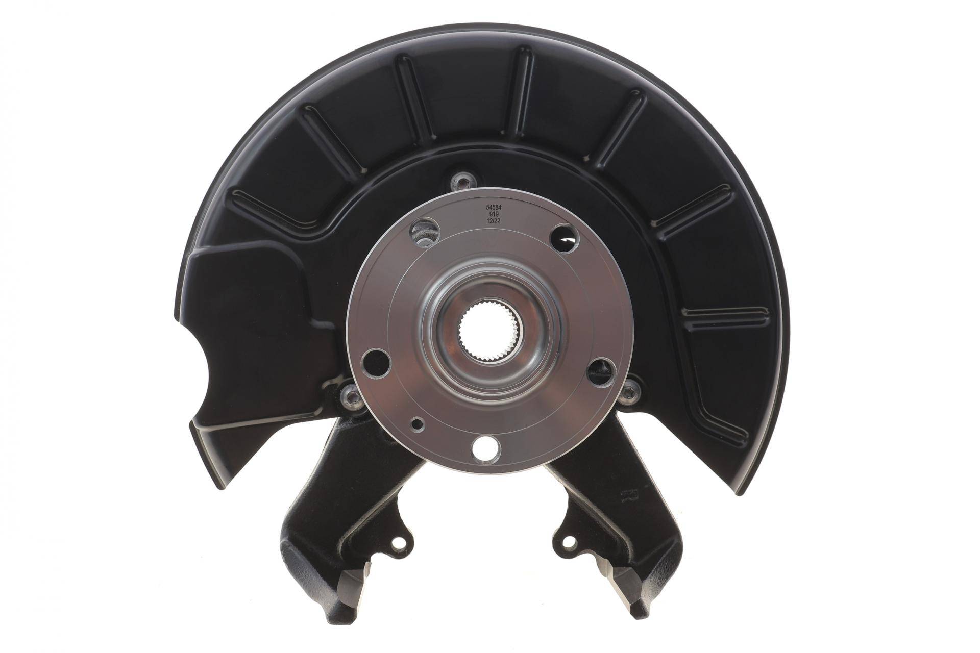Кулак поворотний (цапфа) (передня/R) VW Caddy III 06-15 (3 отв.) (+ маточина)