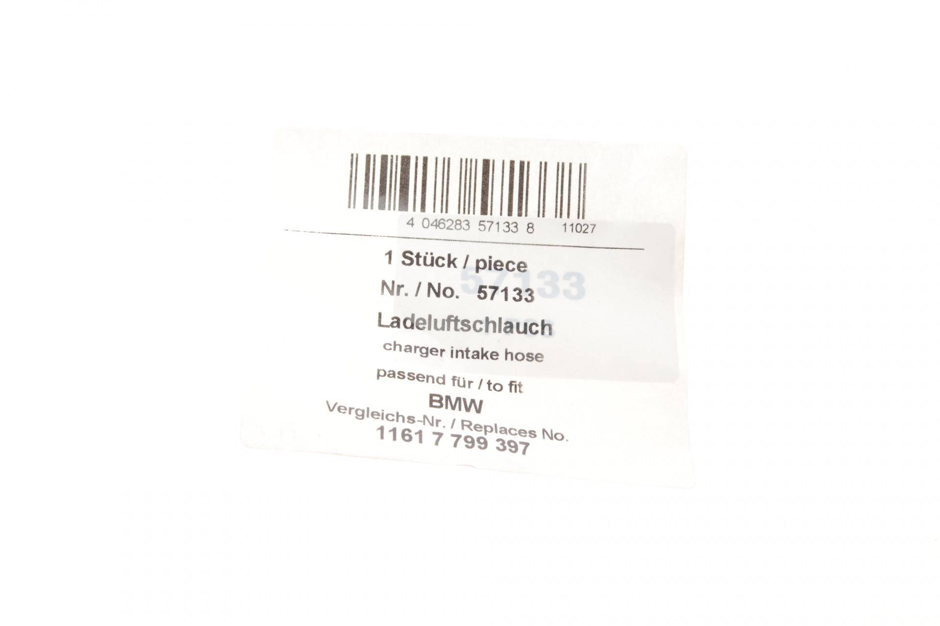Патрубок інтеркулера (L) BMW 3 (E46) 2.0d 98-05 (M47)