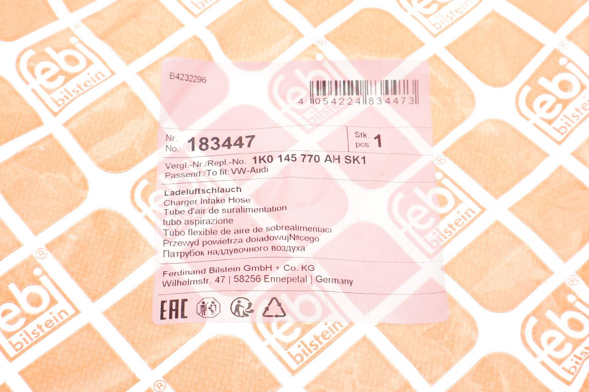 Патрубок інтеркулера VW Passat/Golf VI 1.8-2.0TSI 07-