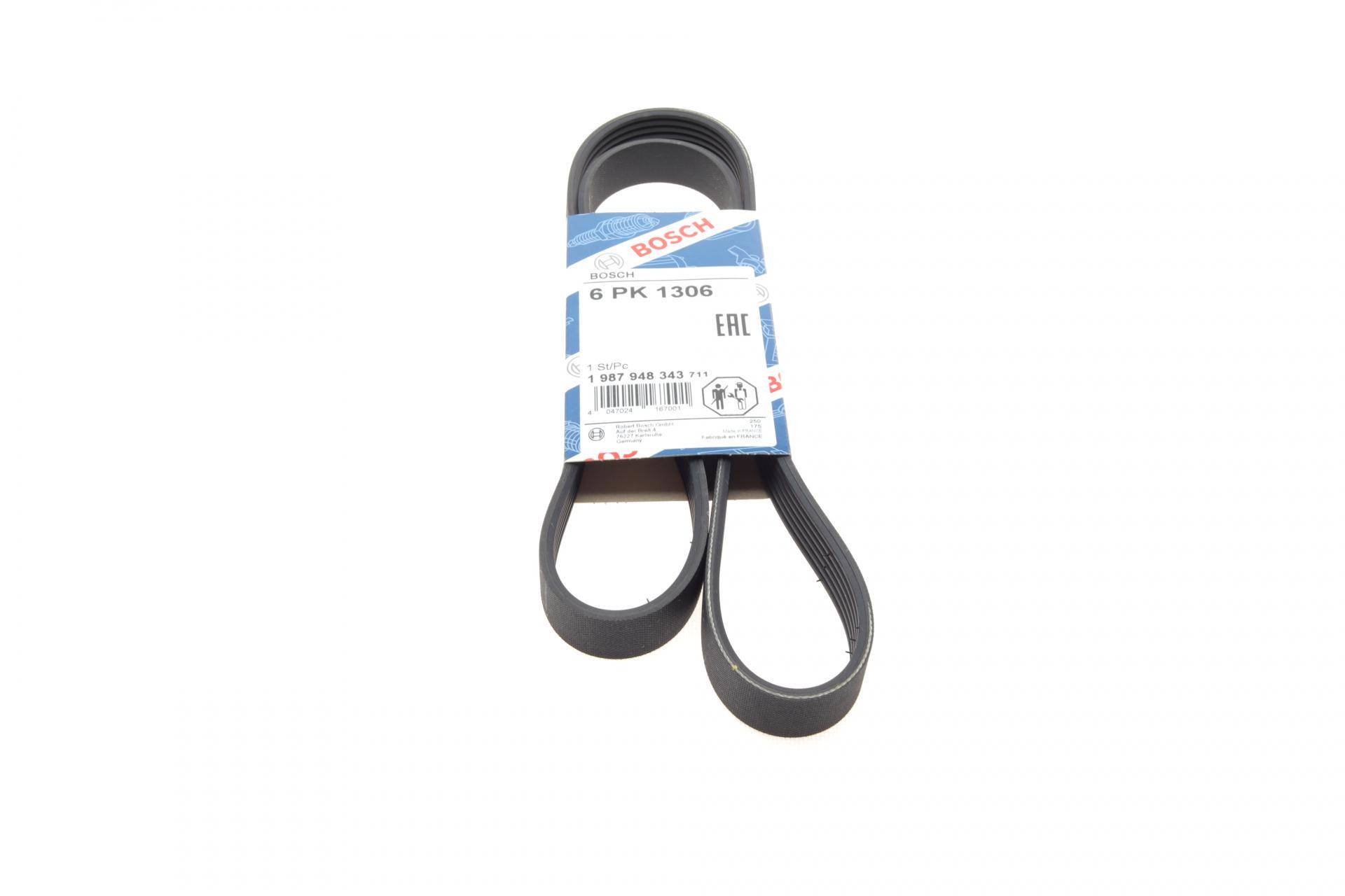 Ремінь генератора Fiat Doblo 1.3D Multijet/1.3JTD/Ford Focus 1.8/2.0 04- (6PK1306)