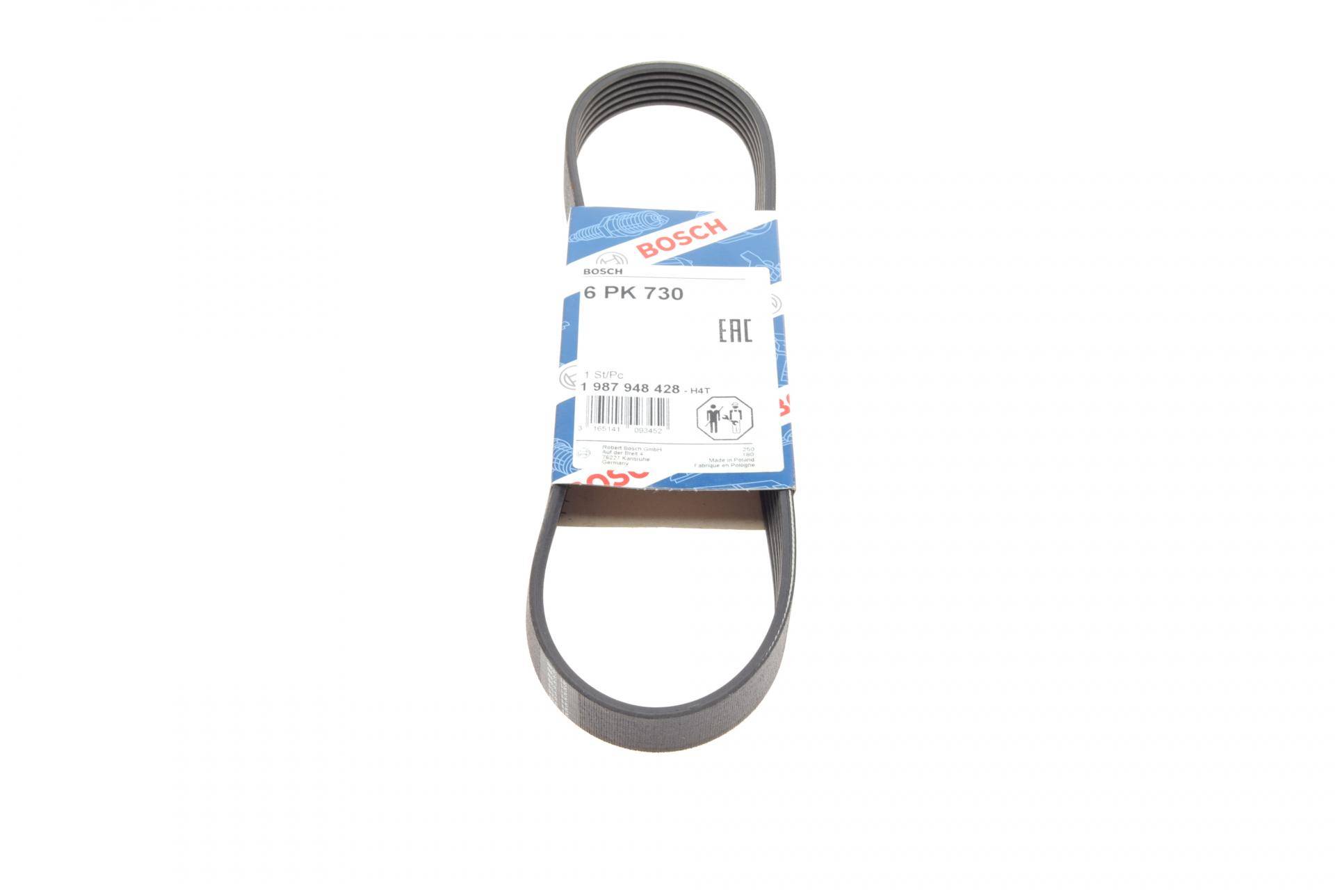 Ремінь генератора Citroen Berlingo/Fiat Ducato/Peugeot Boxer/Expert 1.9 D/TD 96-03 (6PK730)