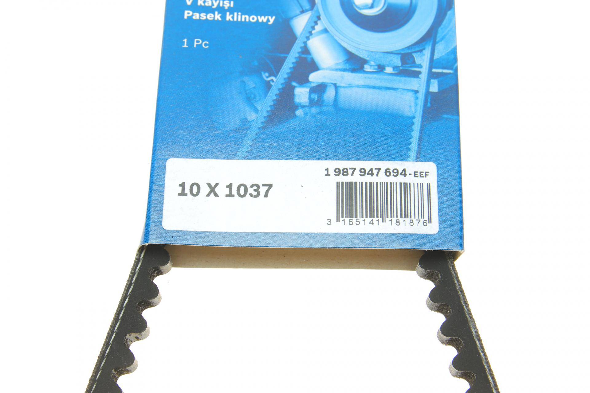 Ремінь генератора Gas 2.4 V8/MB 123 OM617 81-85 (10x1037)
