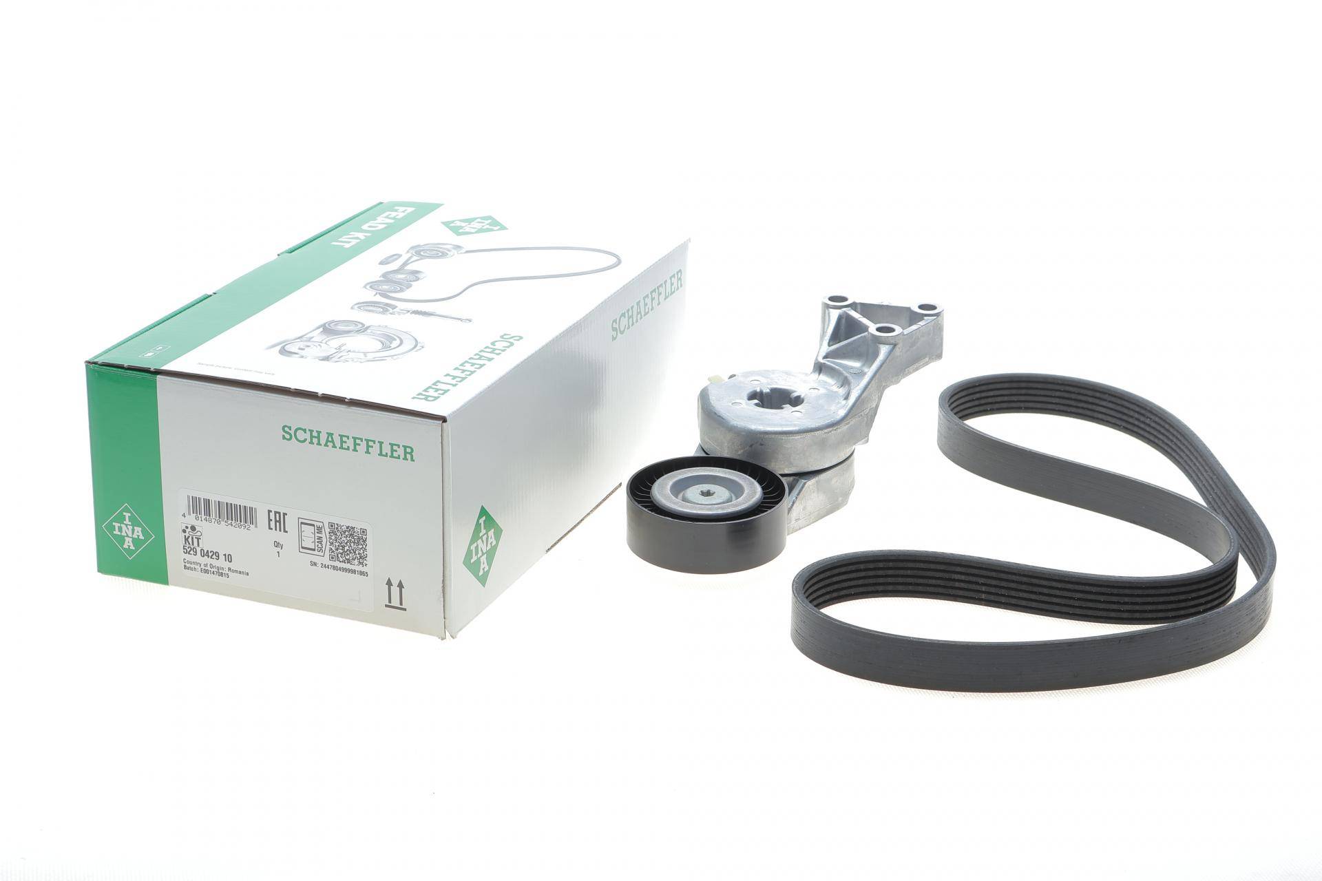Комплект ременя генератора Audi A3/Seat Leon/Skoda Octavia/VW Caddy/Passat B6 1.6-2.0 03- (6PK1043)
