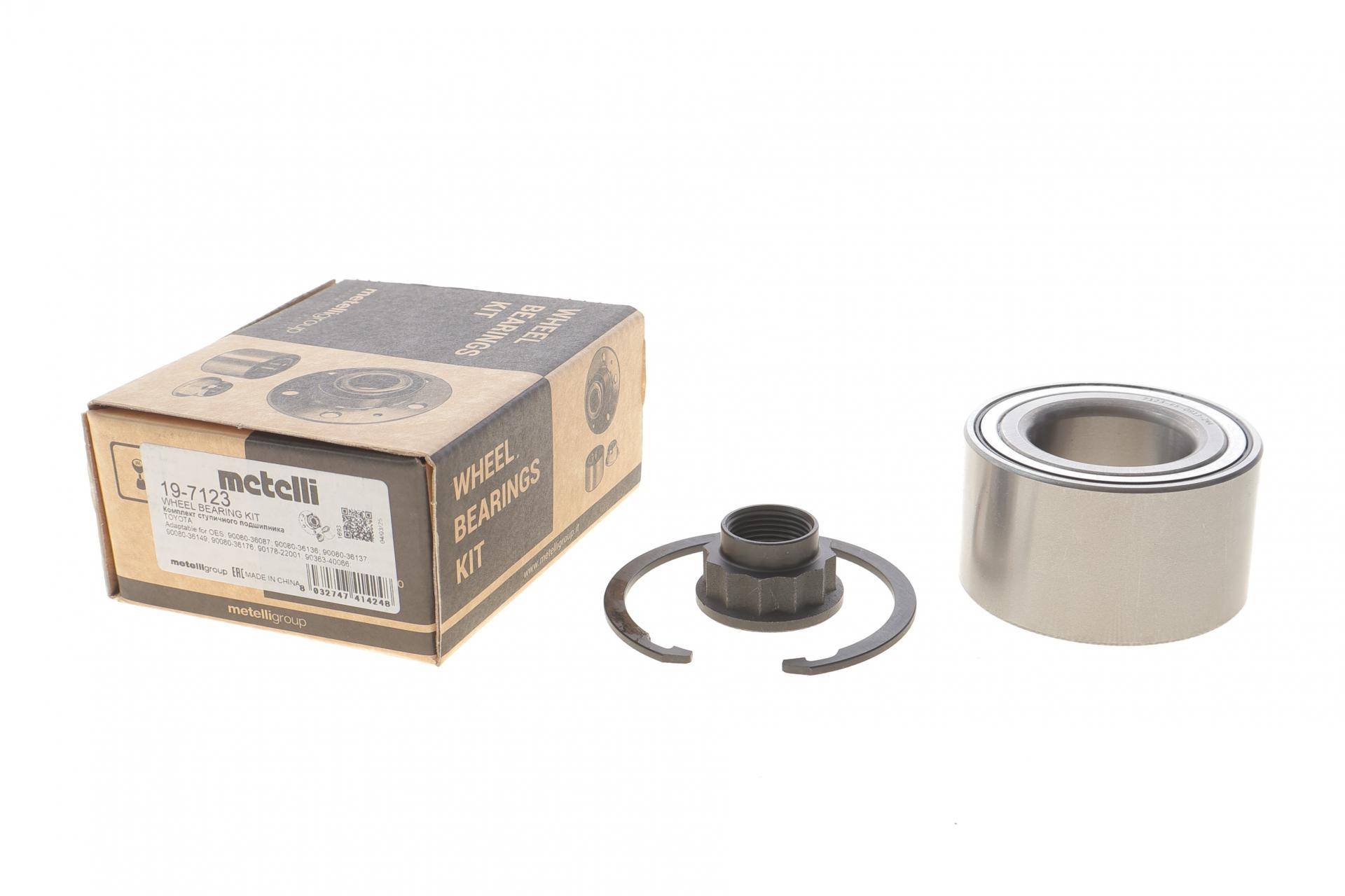 Підшипник маточини (передньої) Toyota Avensis 97-08/Corolla 97-07 (40x74x42) (к-кт)