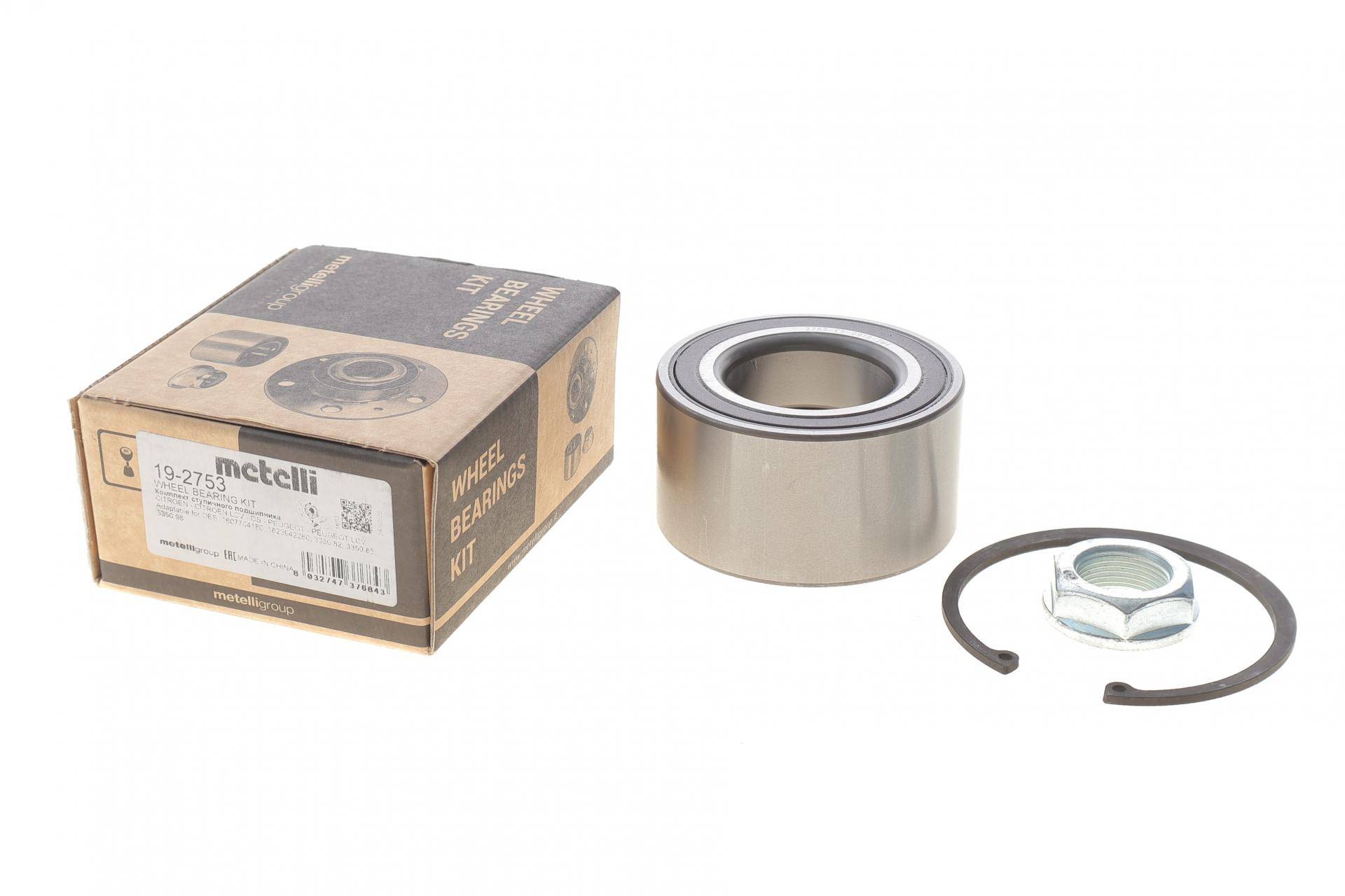 Підшипник маточини (передньої) Citroen C4/C5/C6 05-/Peugeot 407/607/308/508 11- (45x83x44)(+ABS)(к-кт)
