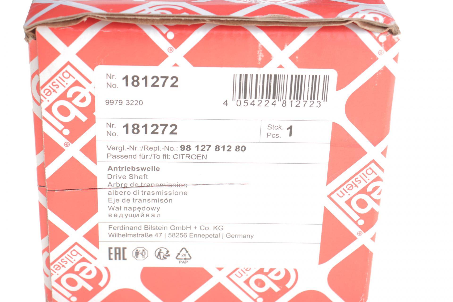 Піввісь (передня) Citroen Berlingo/Peugeot Partner 1.6HDI/1.6i 08- (R) (25х24х918)