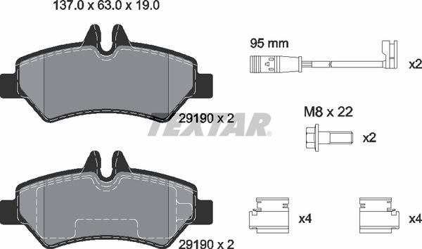 Колодки гальмівні (задні) MB Sprinter 209-319 CDI/VW Crafter 30-35 06- (Bosch) Q+ (з датчиками)