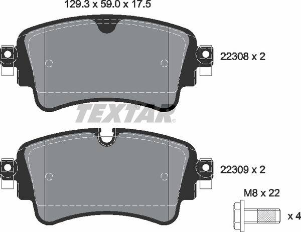 Колодки гальмівні (задні) Audi A4/A5/Q5/Q7 2.0 TFSI/TDI/3.0 TDI 15- (TRW) Q+