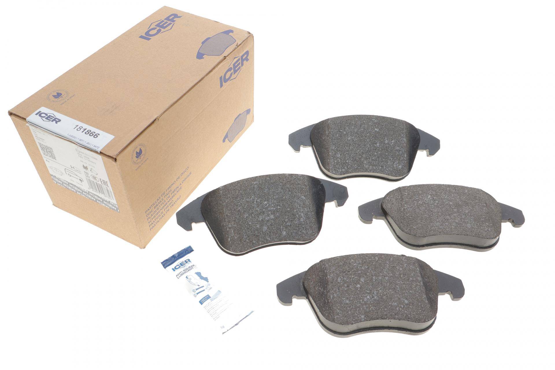 Колодки гальмівні (передні) Citroen C4 09-/C4 Grand Picasso 06-13/Peugeot 3008 11-16/5008 09-17