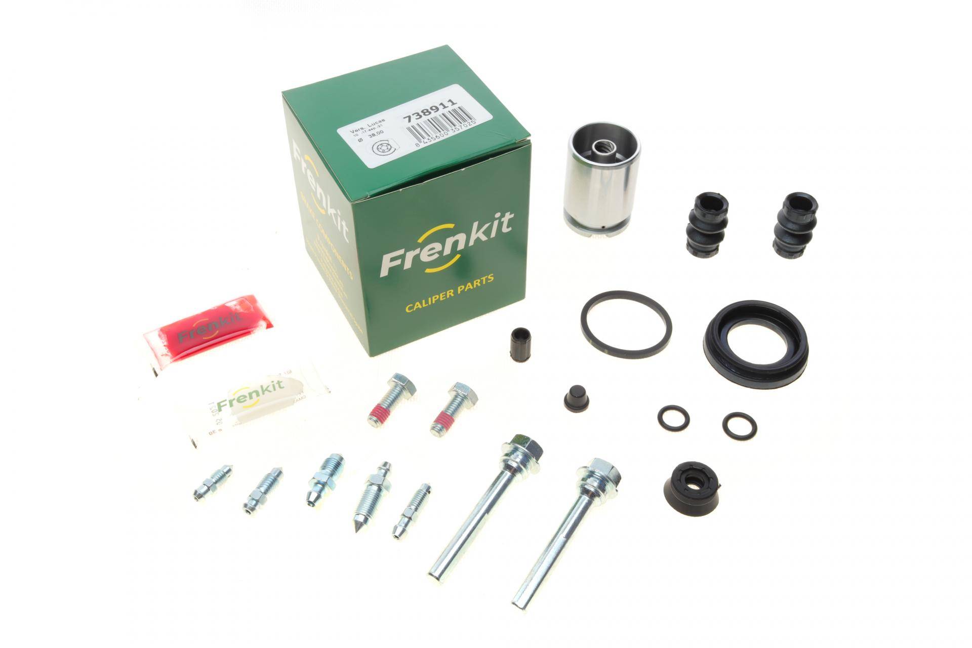 Ремкомплект супорта (заднього) VW Caddy 03- (d=38mm) (+поршень/направляюча) (Lucas)