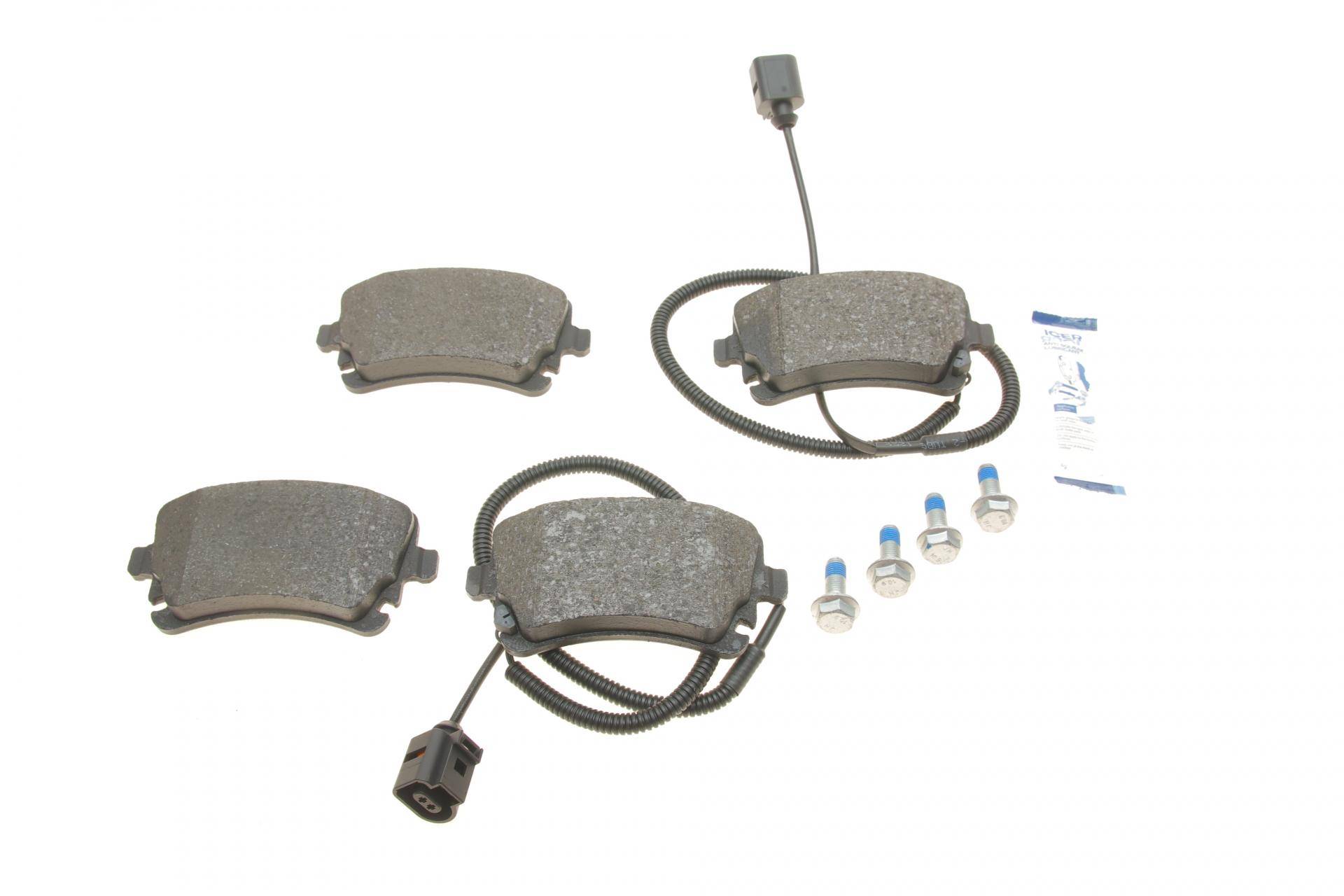Колодки гальмівні (задні) Audi A4 04-08/A6 95-/A8 02-10/VW Phaeton 02-16 (+датчики)