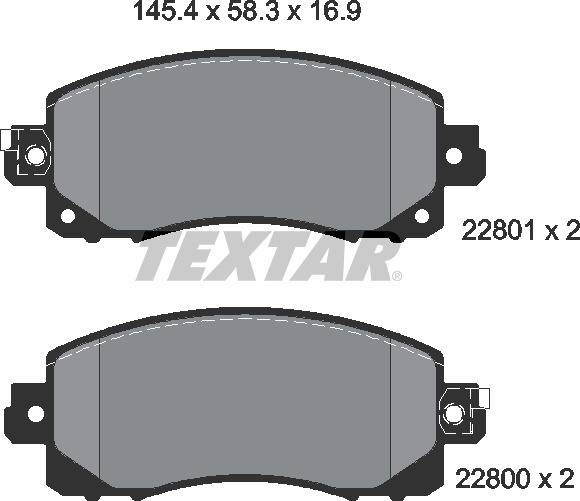 Колодки гальмівні (передні) Subaru Impreza 17- (Tokico)